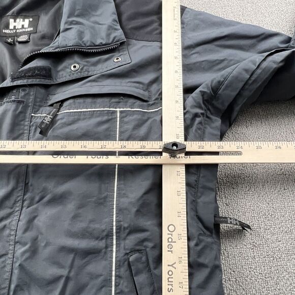 Helly Hansen Jacket Adult Medium Gray Full Zip Long Sleeve Outdoor Casual Men's - Picture 12 of 15